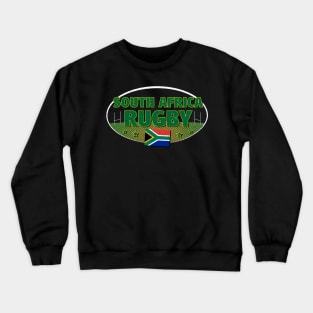 South African Rugby & South Africa Flag Crewneck Sweatshirt